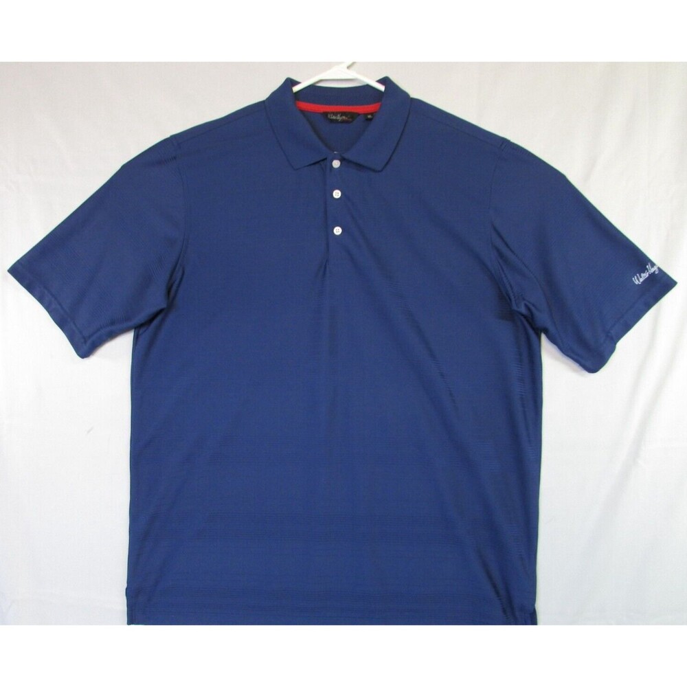 Walter Hagen Essentials Men's Polo Golf Shirt XL Blue Short Sleeve Polyester